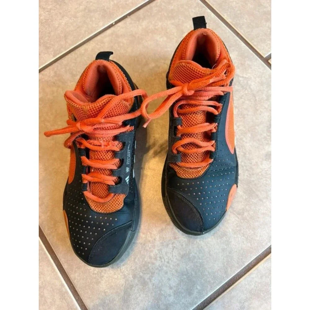 Adidas DON Issue 5 Basketball Shoes Donovan Mitchell Black Impact Orange Size 6
